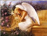Angel Wall Art - Angel at Rest by Tadiello
